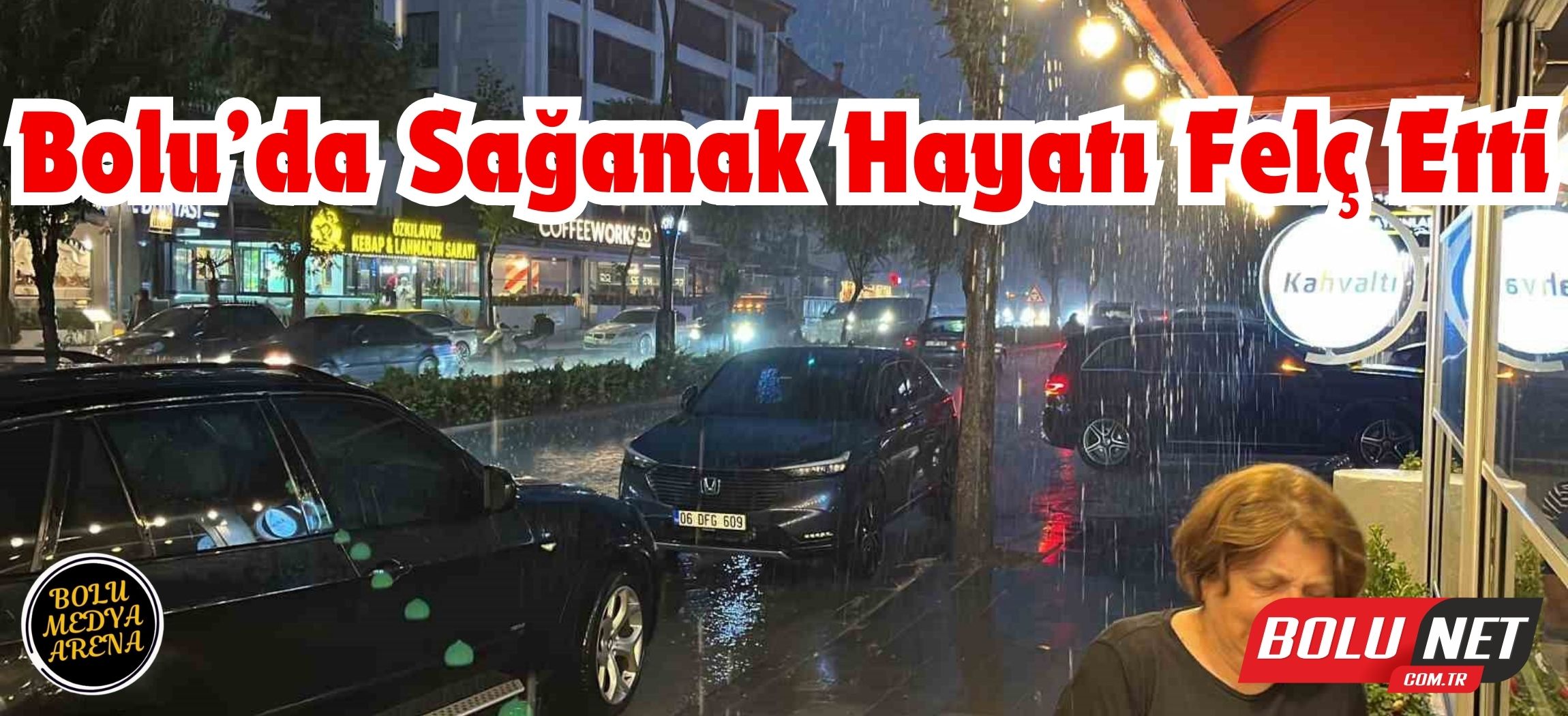 Bolu’da sağanak hayatı felç etti...BoluNet