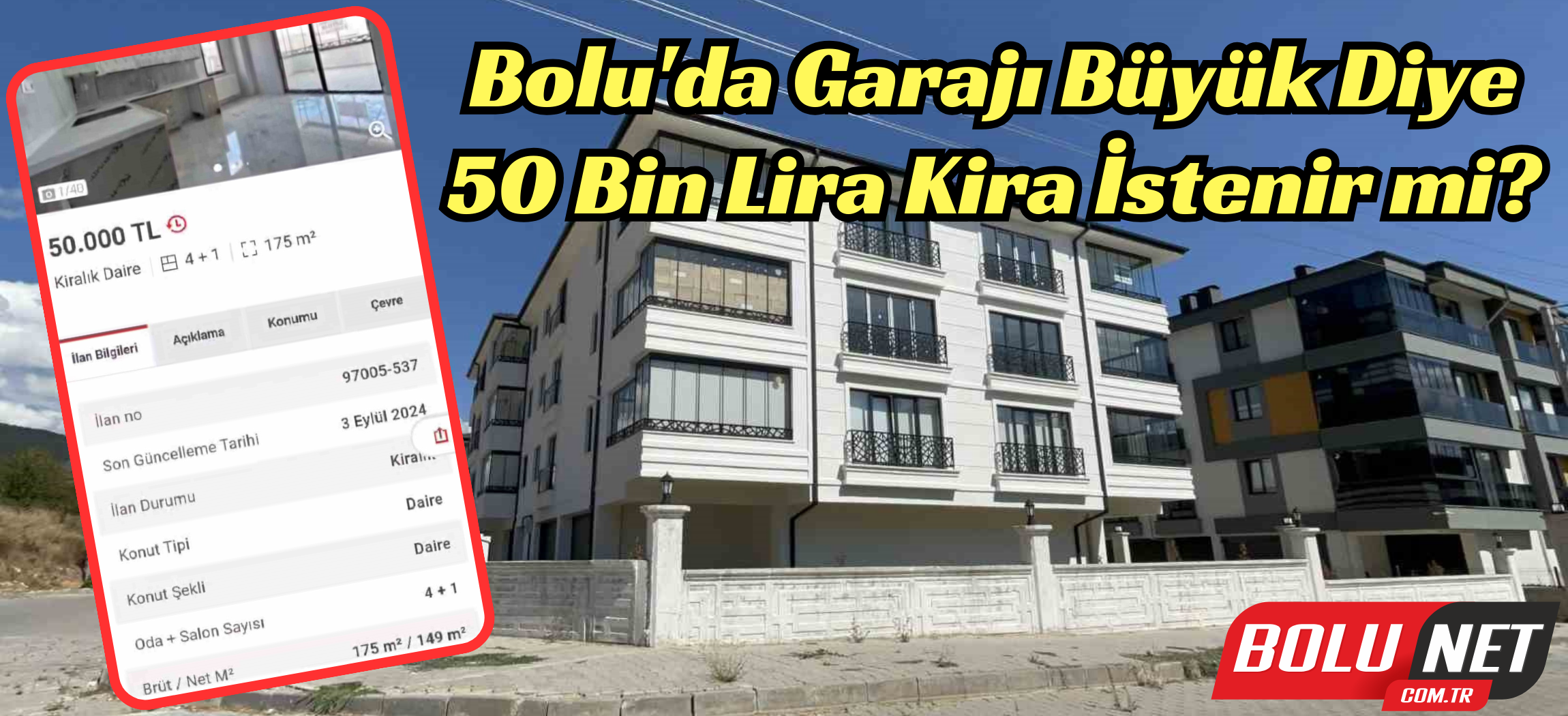 Bu eve 50 bin lira kira istedi...BoluNet