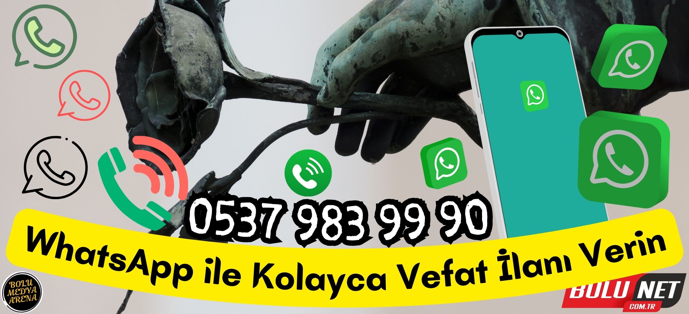 Yakınlarını Kaybedenlere Kolaylık: WhatsApp İlan Hattı... BoluNet