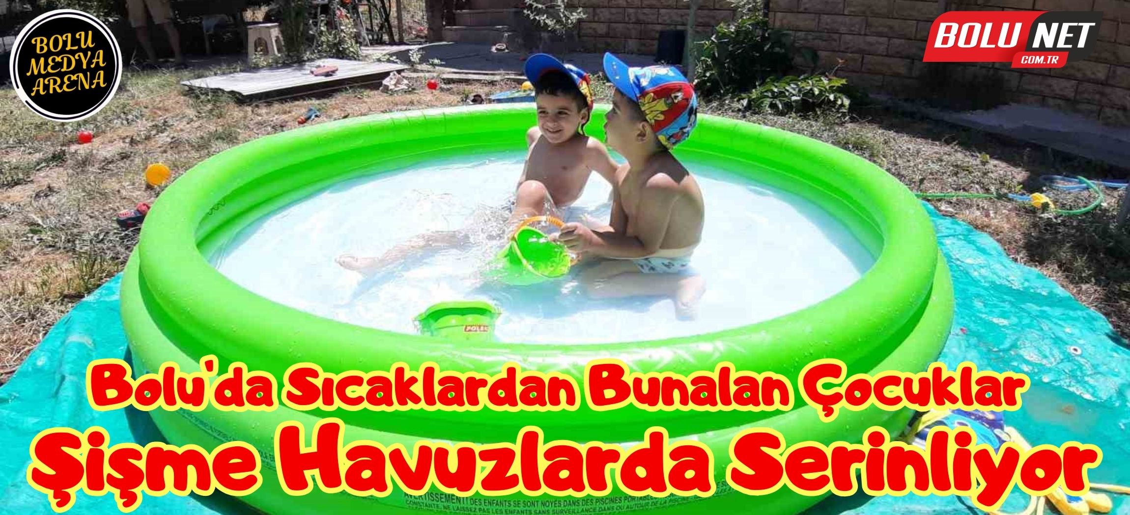 Küçük çocukların havuz eğlencesi ...BoluNet