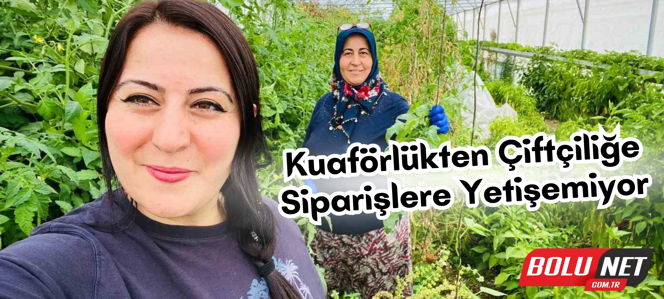 Kuaför kadın aldığı araziyi 7 yılda çiftliğe dönüştürdü, şimdi siparişlere yetişemiyor ...BoluNet