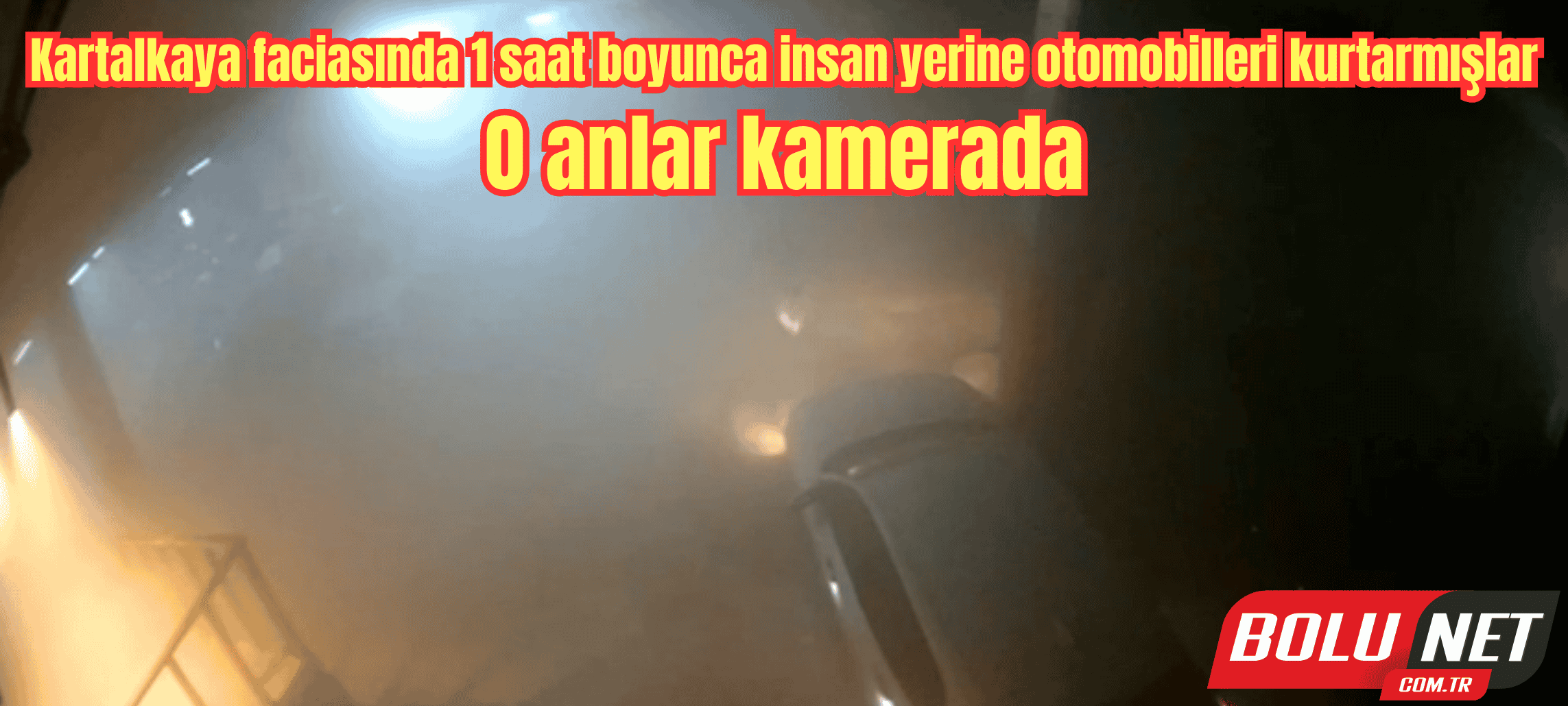 Kartalkaya faciasında 1 saat boyunca insan yerine otomobilleri kurtarmışlar: O anlar kamerada ...BoluNet