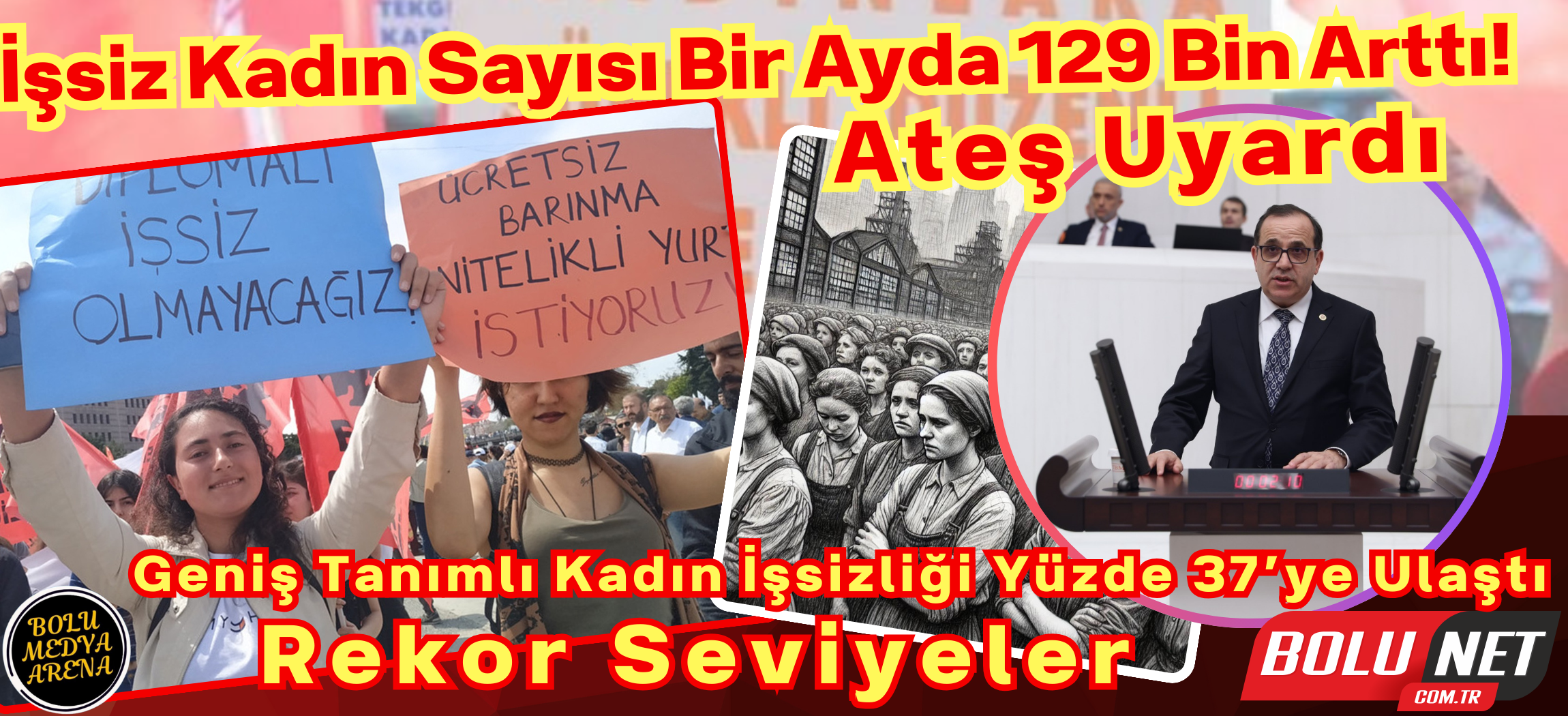 Kadın İşsizliği Yükseliyor, İstihdamda Kriz Derinleşiyor... BoluNet