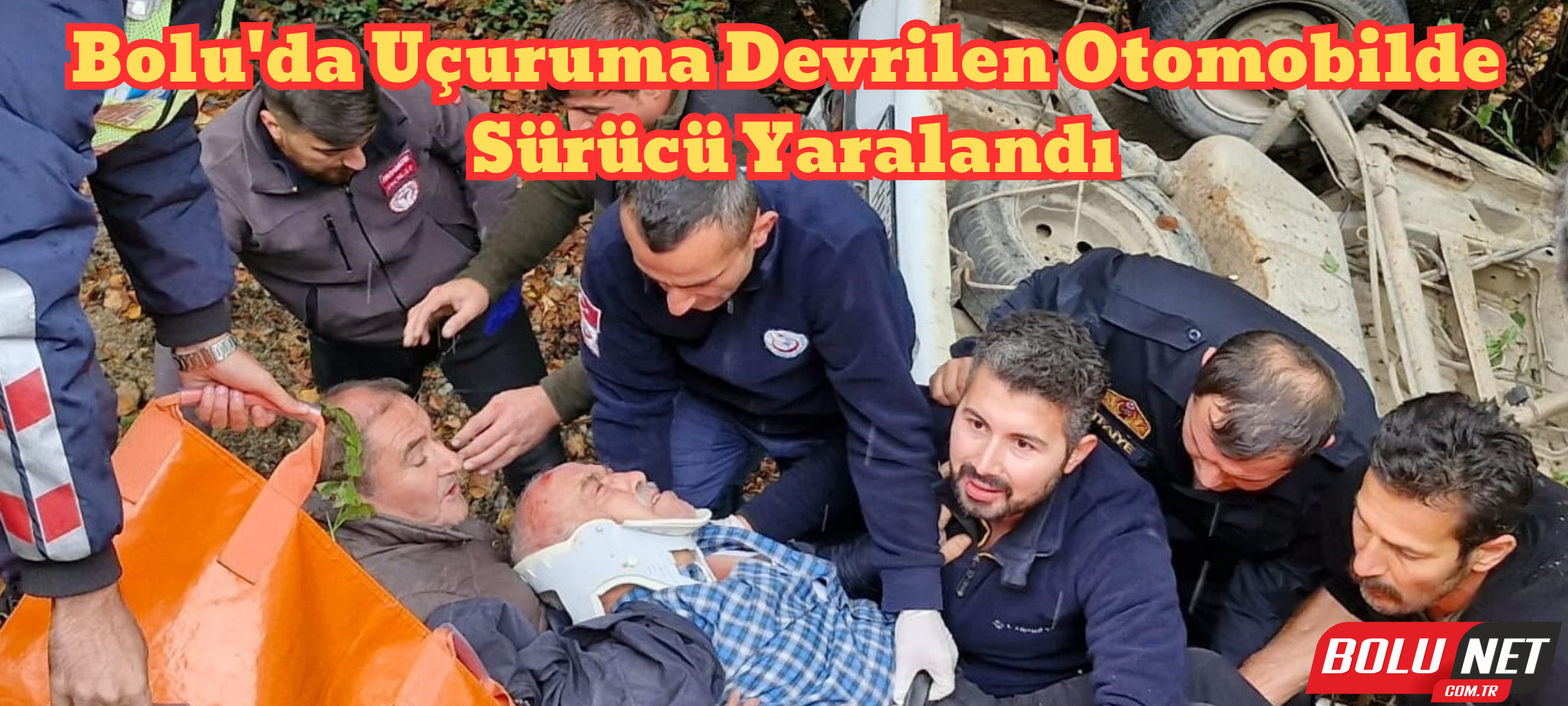 Bolu’da otomobil uçuruma devrildi: 1 yaralı ...BoluNet