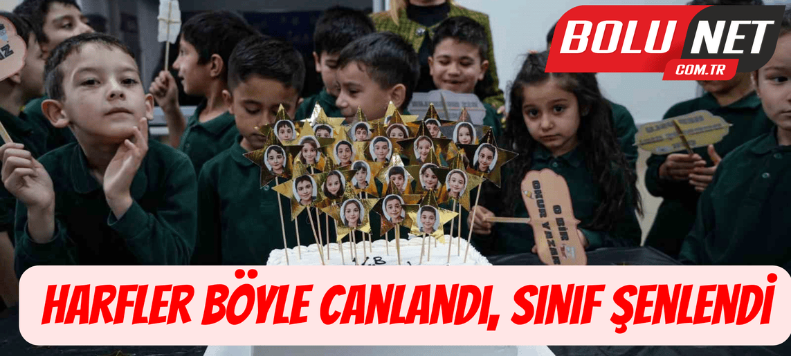 Harfler böyle canlandı, sınıf şenlendi ...BoluNet