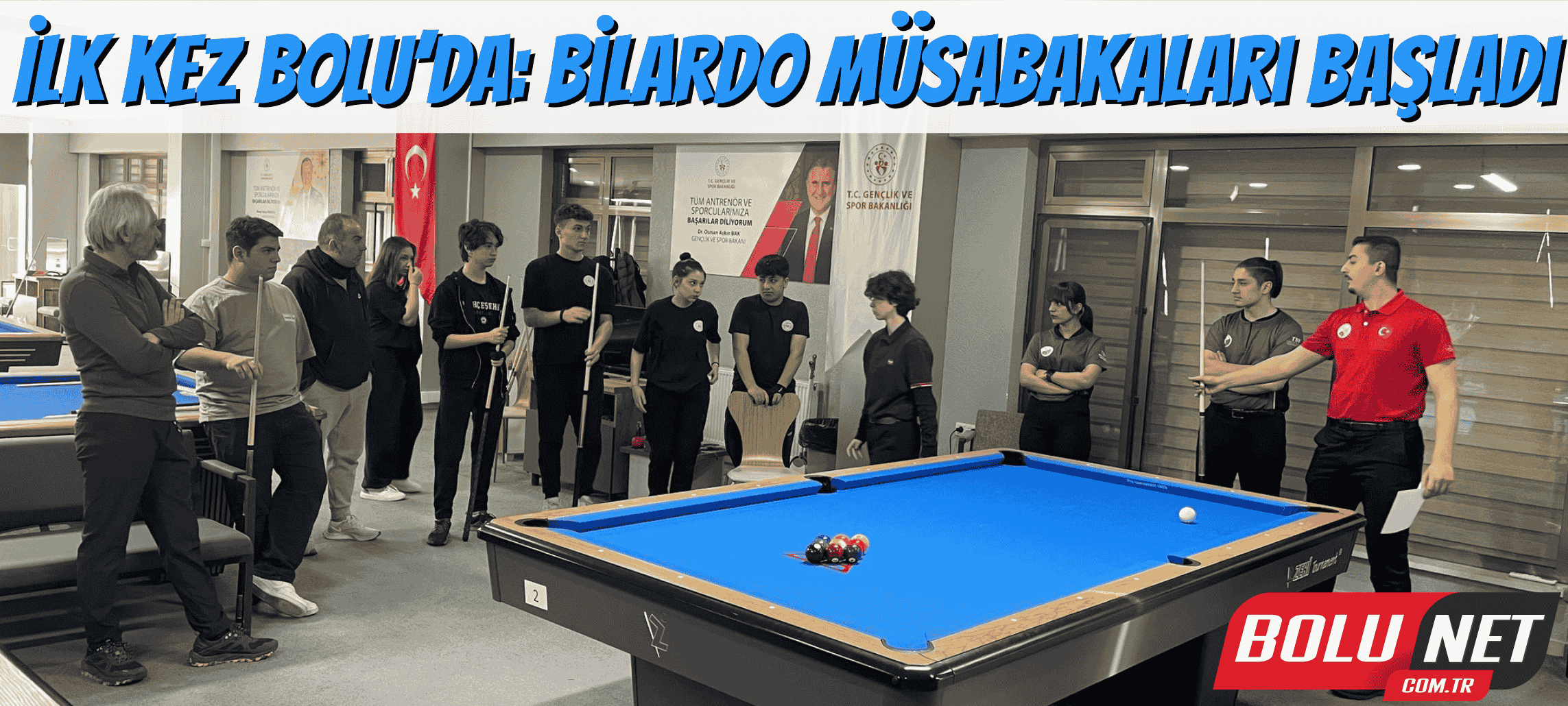 Bolu’da Bilardo Şöleni: Gençler Sahneye Çıktı …BoluNet  