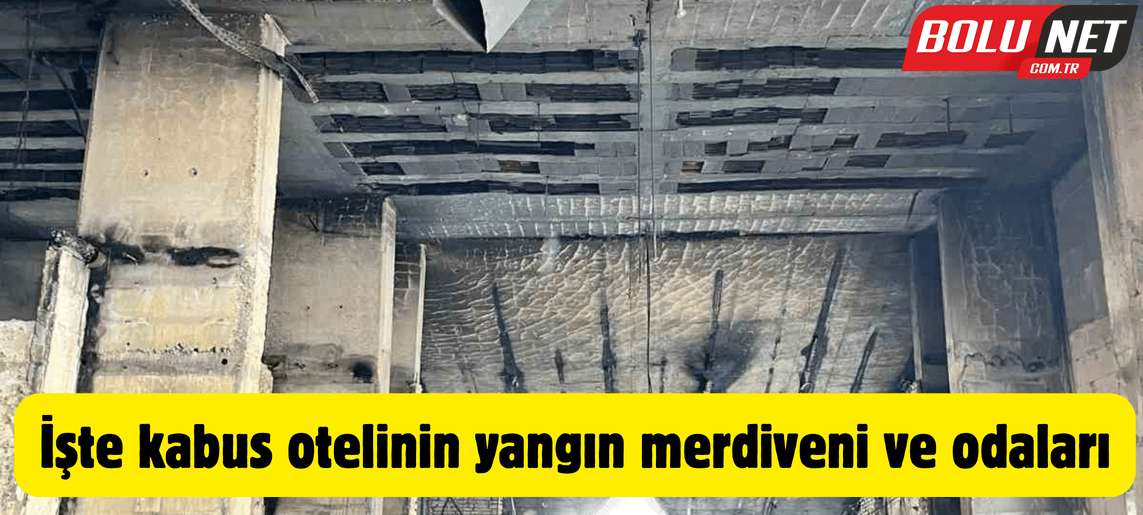 İşte kabus otelinin yangın merdiveni ve odaları ...BoluNet