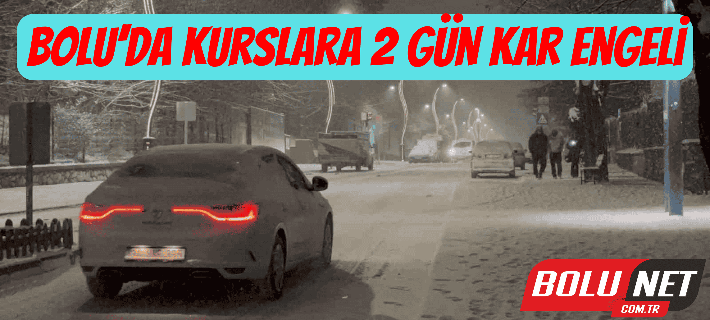 Bolu’da kurslara 2 gün kar engeli ...BoluNet