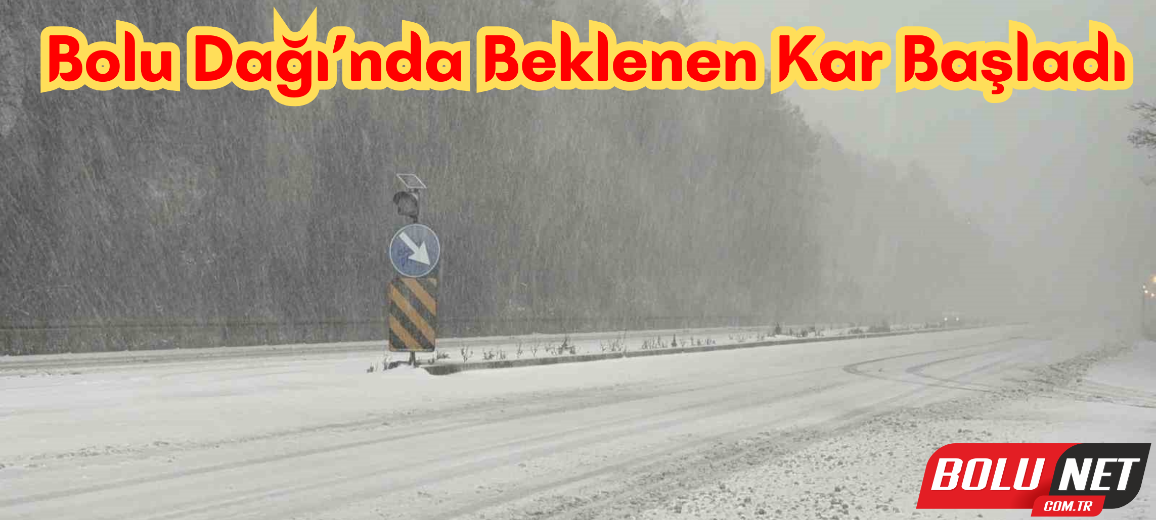 Bolu Dağı’nda beklenen kar başladı ...BoluNet