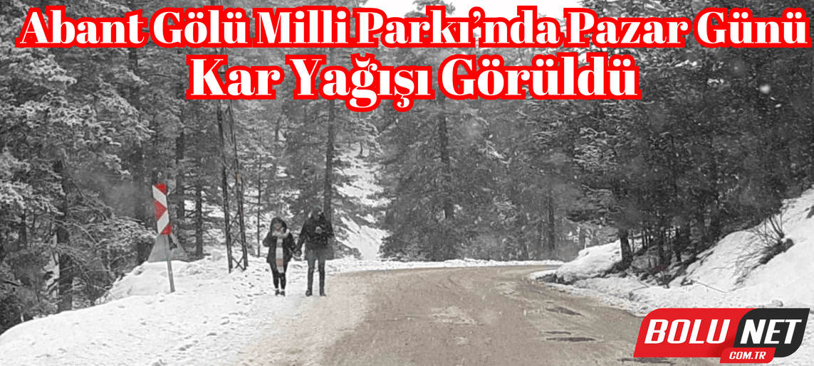 Abant Gölü Milli Parkı’nda Pazar Günü kar yağışı başladı ...BoluNet