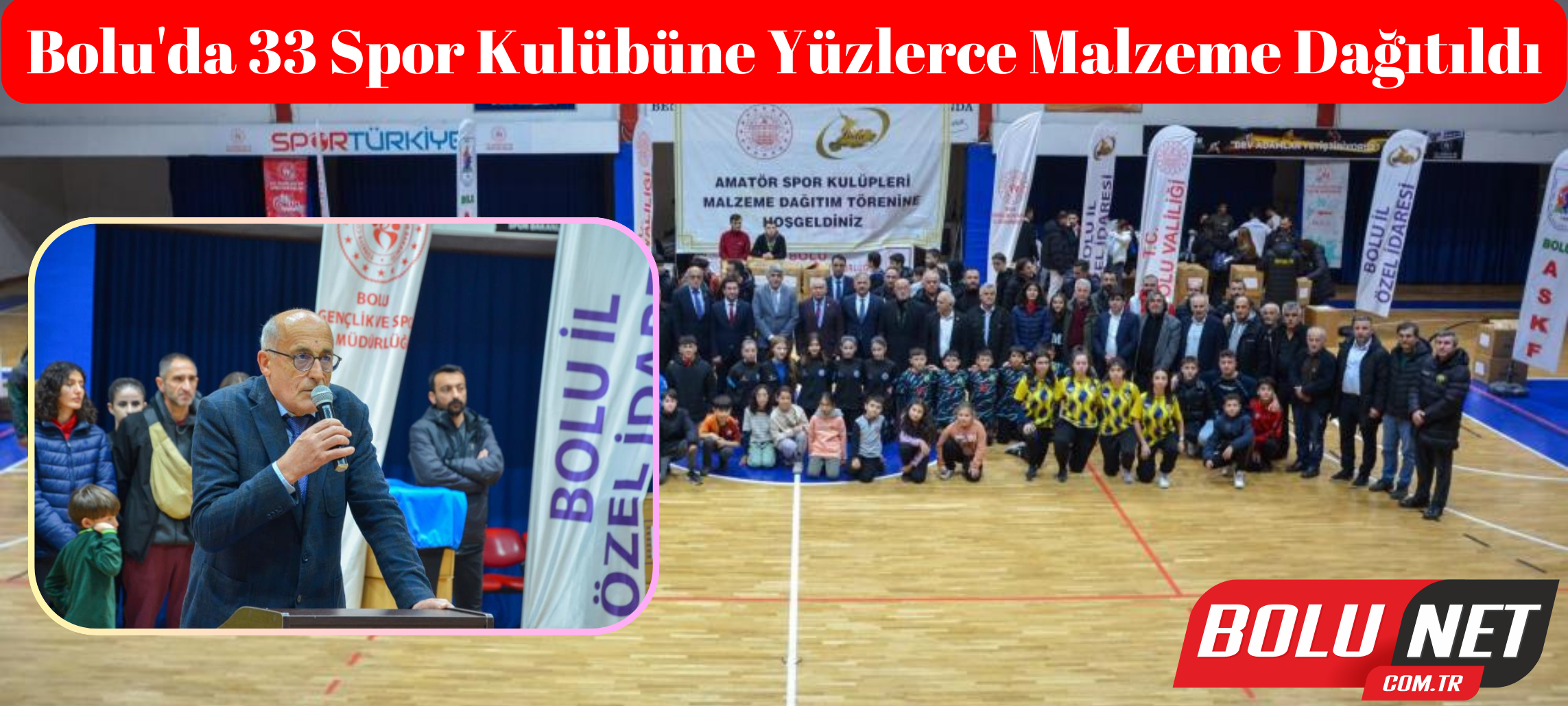 Bolu’da 33 spor kulübüne yüzlerce malzeme dağıtıldı ...BoluNet