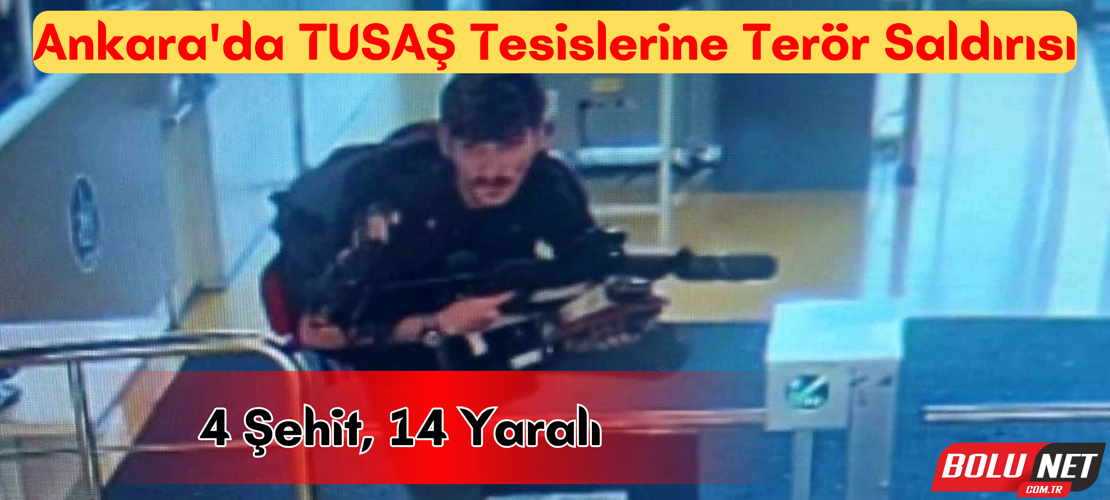 Ankara'da TUSAŞ tesislerine terör saldırısı ...BoluNet