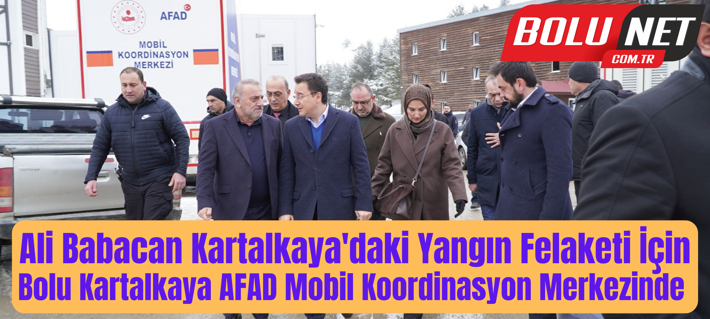 Ali Babacan Kartalkaya'da Yetkililerle Yangını Değerlendirildi... BoluNet