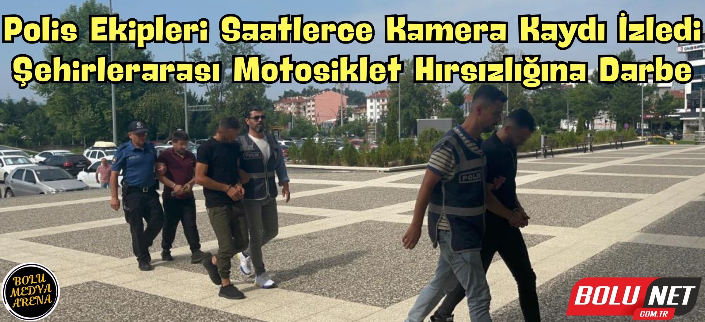 Çaldıkları motosikletleri şehirler arasında ticarete çevirmişler ...BoluNet