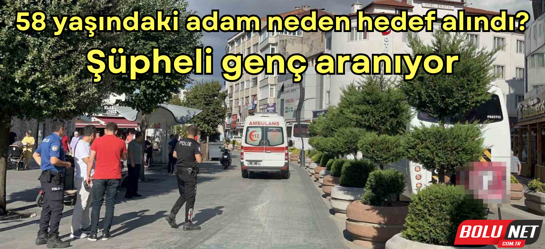 Annesiyle yolda yürüyen adamı sırtından bıçakladı ...BoluNet