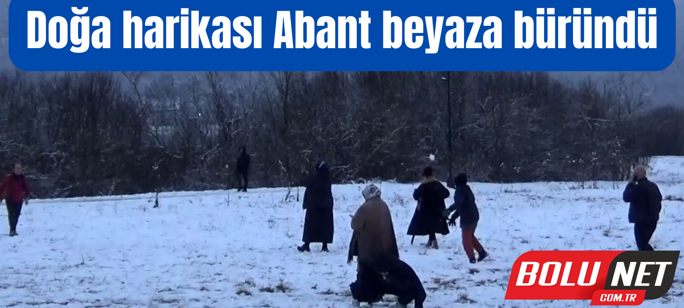 Doğa harikası Abant beyaza büründü ...BoluNet