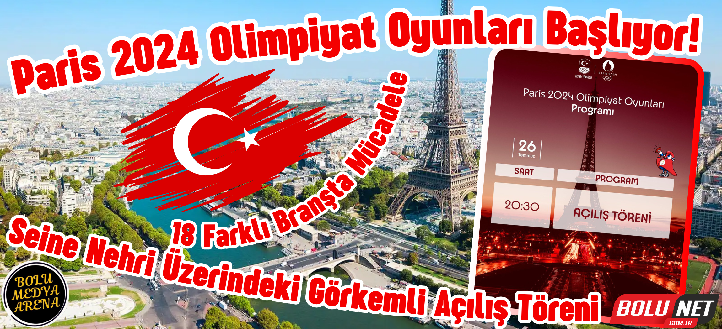 Paris 2024 Olimpiyat Oyunları Başlıyor! ...BoluNet