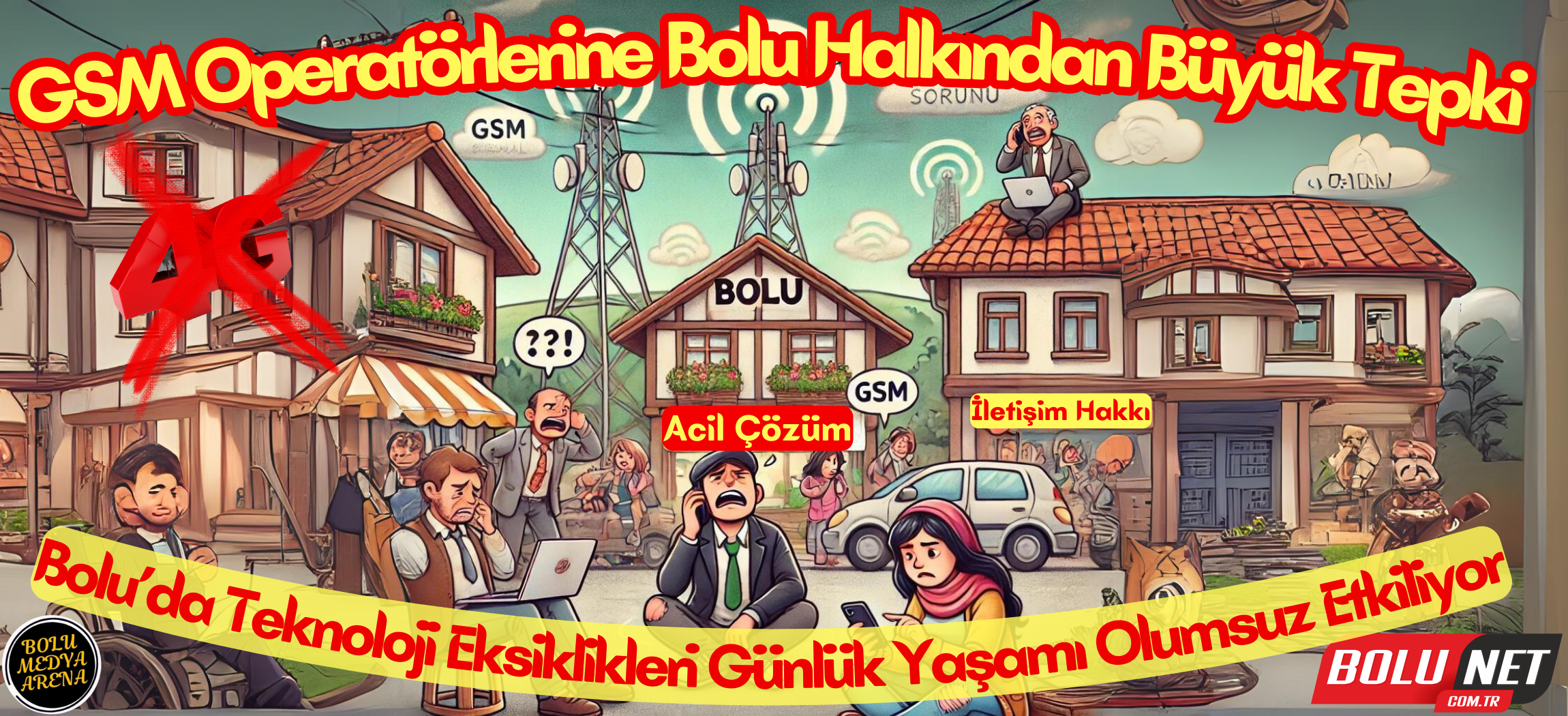 Bolu’da İnternet ve GSM Çekim Gücü Sorunları Devam Ediyor...BoluNet