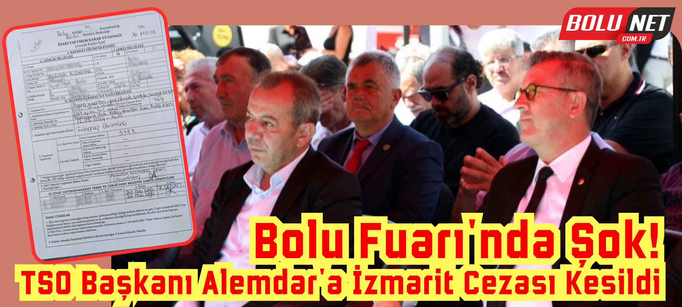 Bolu’da TSO Başkanına izmarit cezası kesildi ...BoluNet