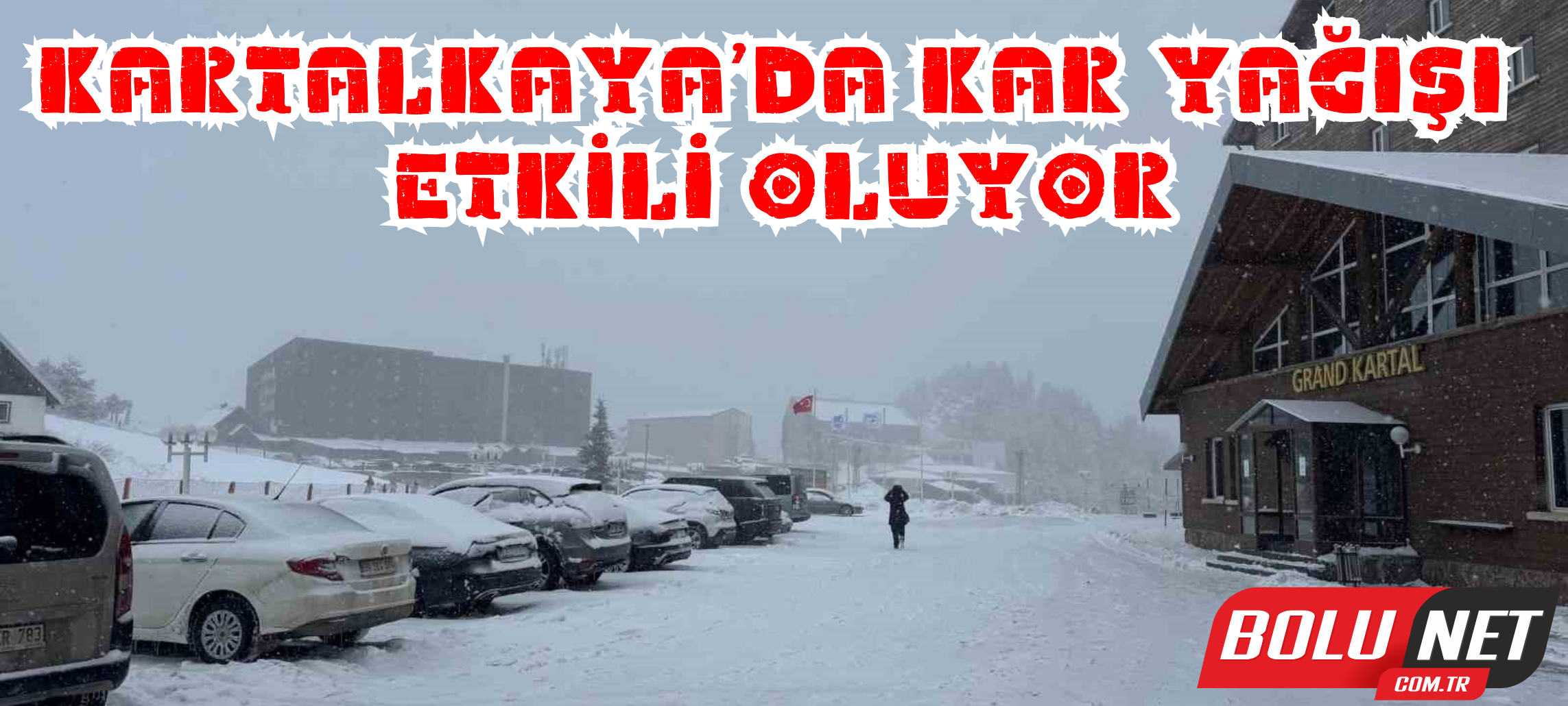 Kartalkaya’da kar yağışı etkili oluyor ...BoluNet