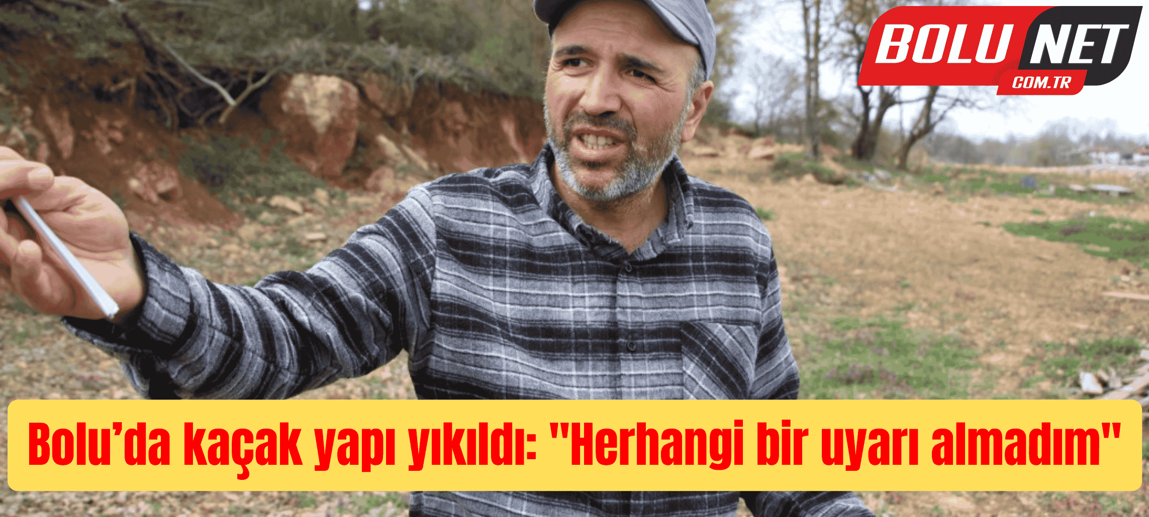 Bolu’da kaçak yapı yıkıldı: 