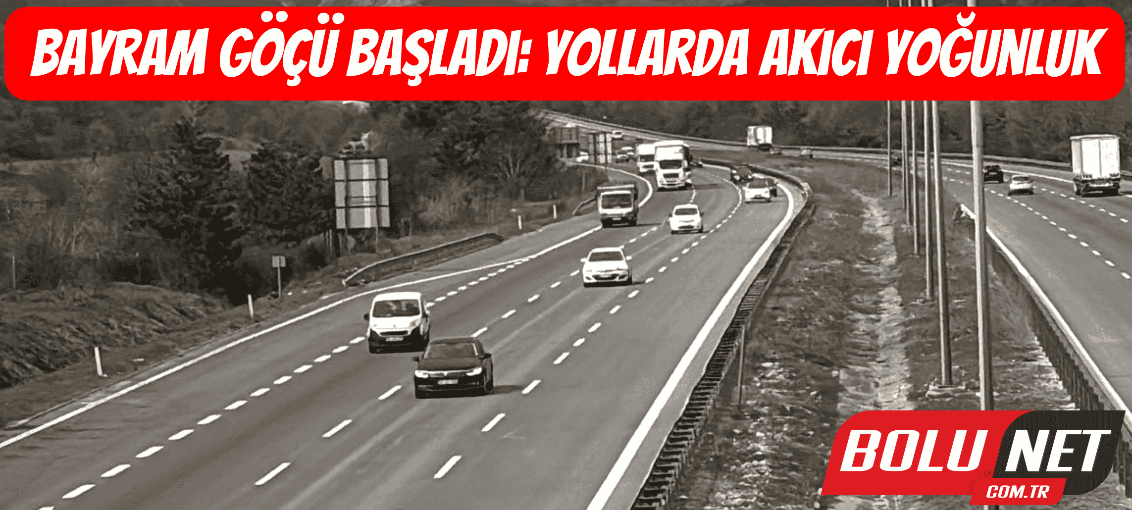 Bayram göçü başladı: Yollarda akıcı yoğunluk ...BoluNet