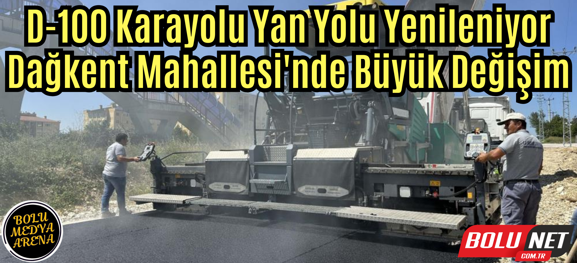 Dağkent’te yan yol yenileniyor...BoluNet