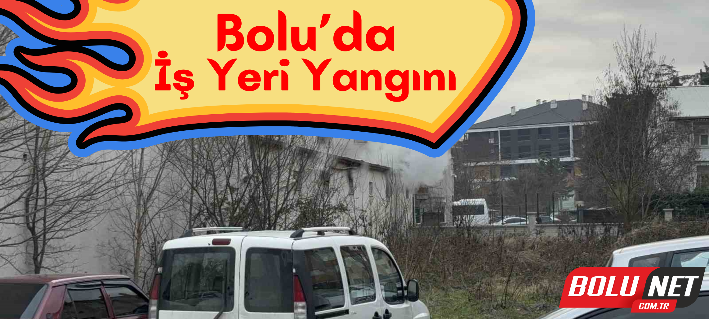 Bolu’da iş yeri yangını ...BoluNet