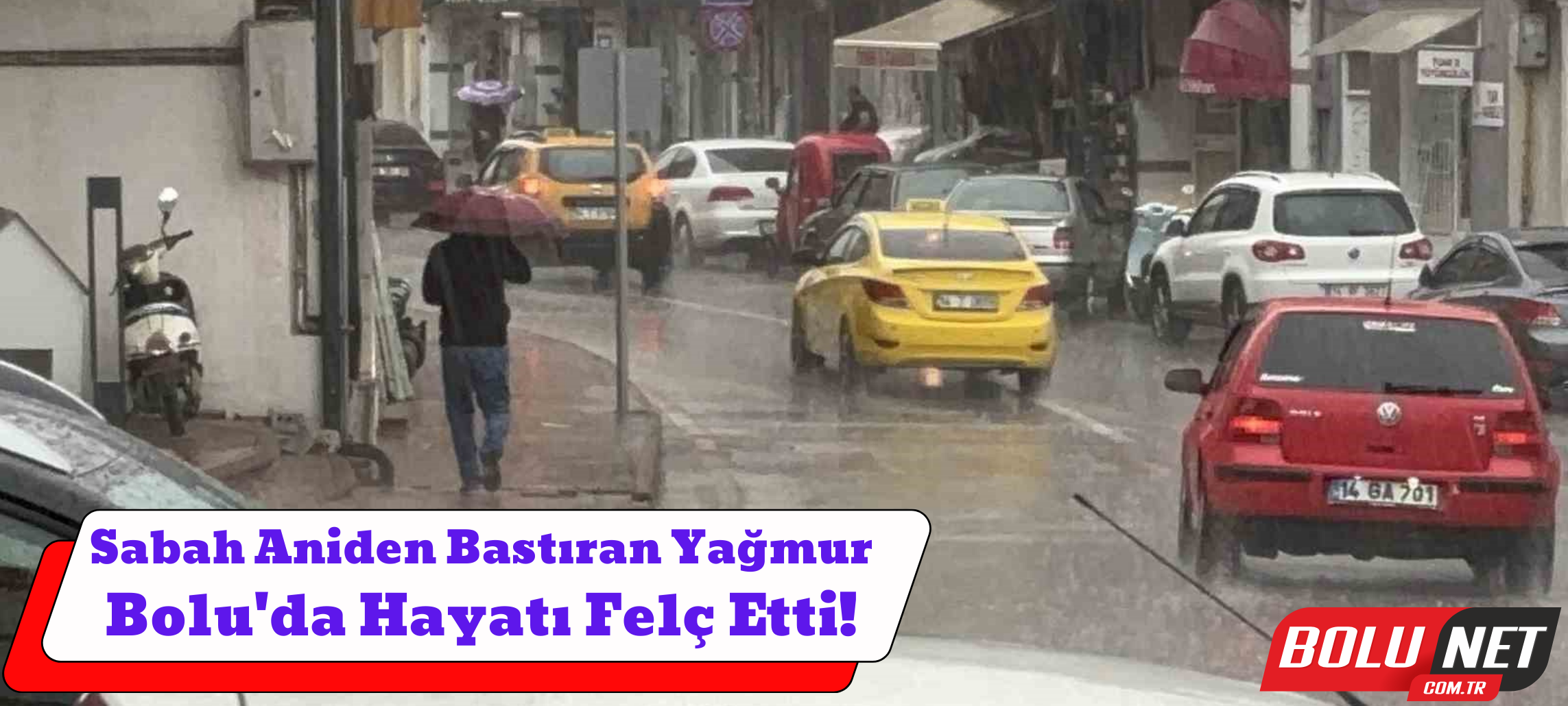 Bolu’da sağanak hayatı felç etti ...BoluNet