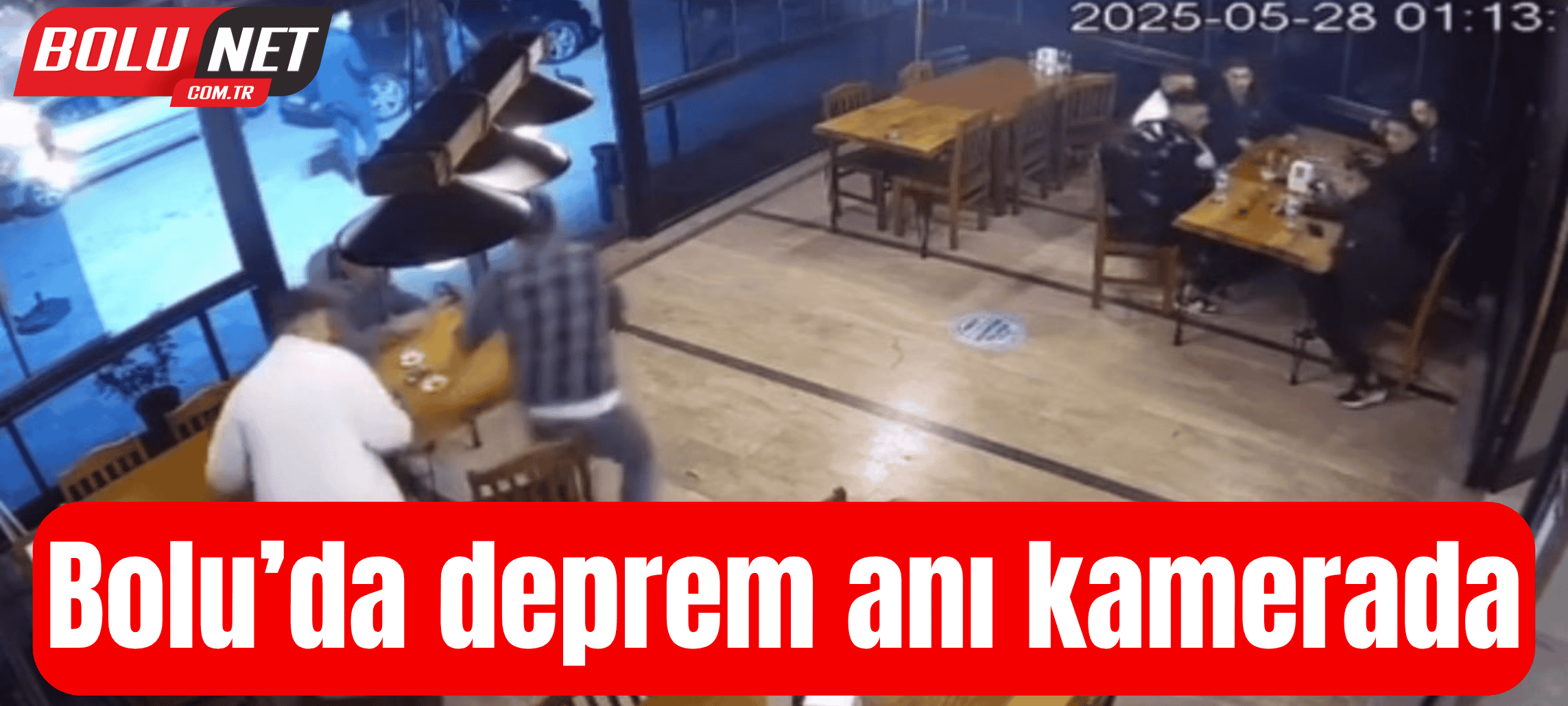 Bolu’da deprem anı kamerada ...BoluNet