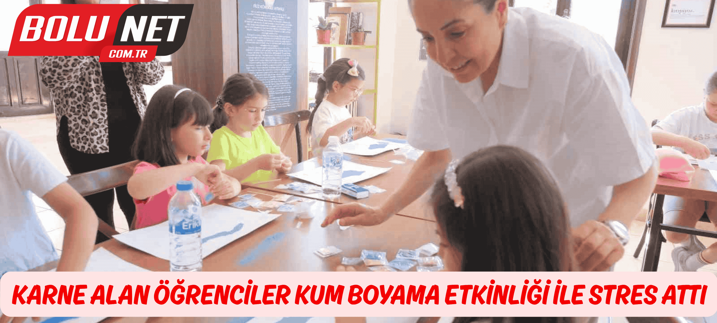 Karne alan öğrenciler kum boyama etkinliği ile stres attı ...BoluNet