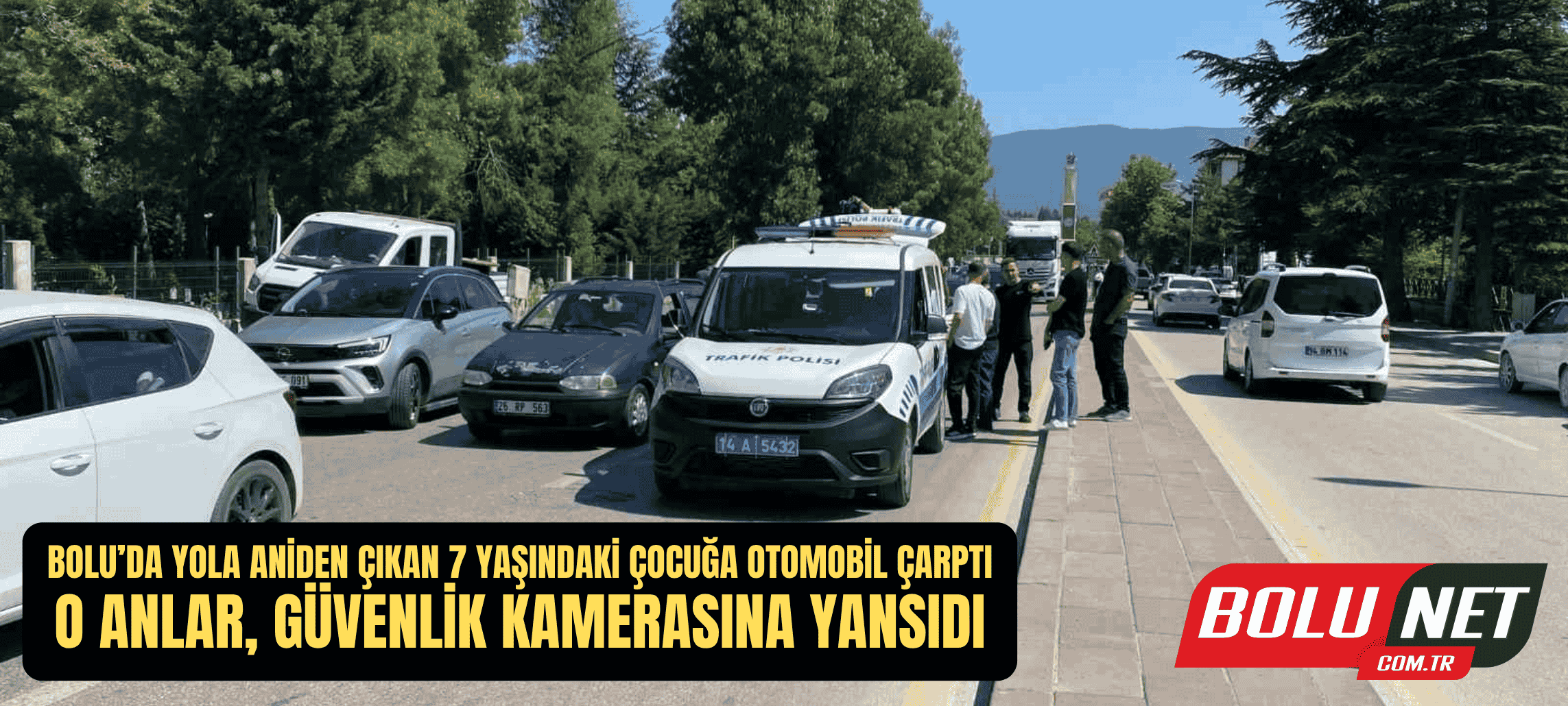 Bolu’da yola aniden çıkan 7 yaşındaki çocuğa otomobil çarptı: O anlar, güvenlik kamerasına yansıdı ...BoluNet