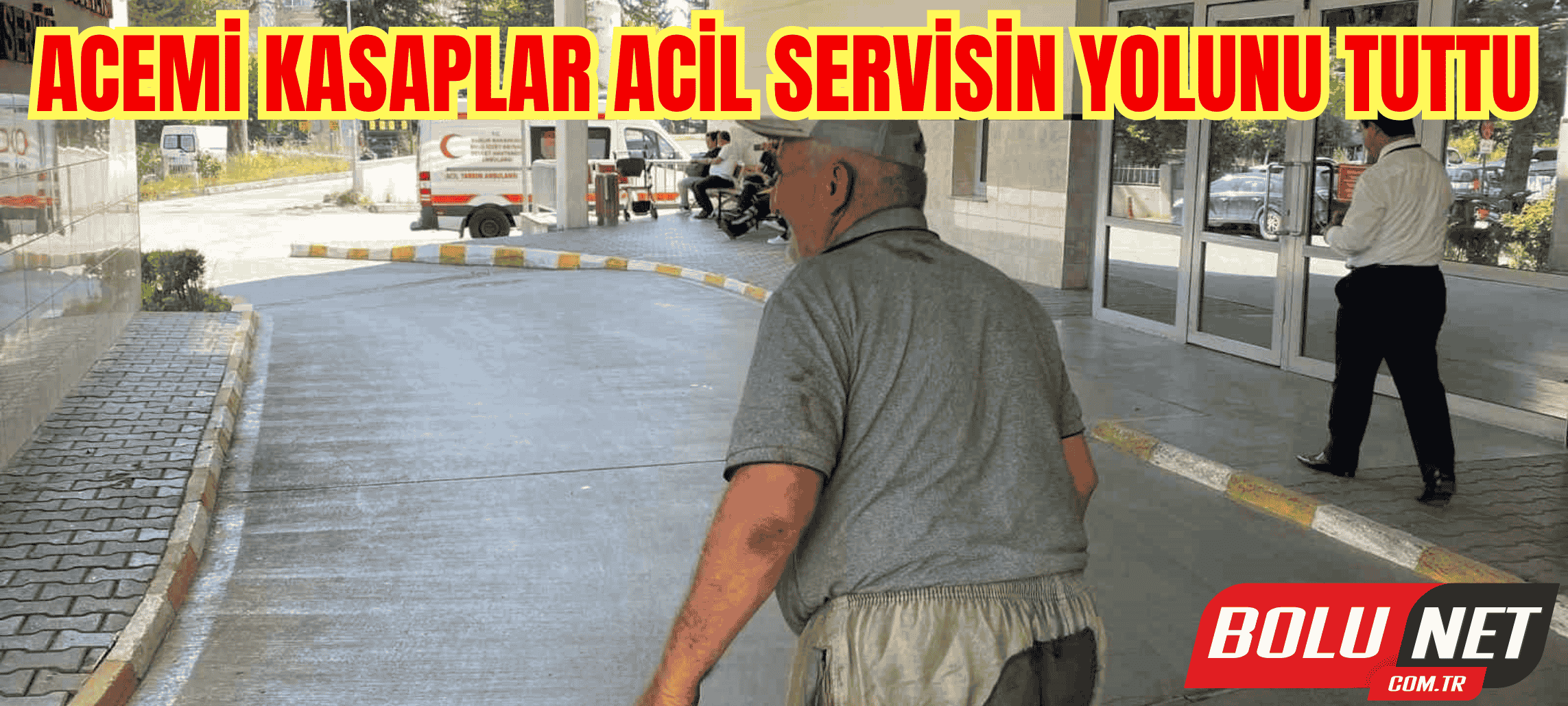 Acemi kasaplar acil servisin yolunu tuttu ...BoluNet