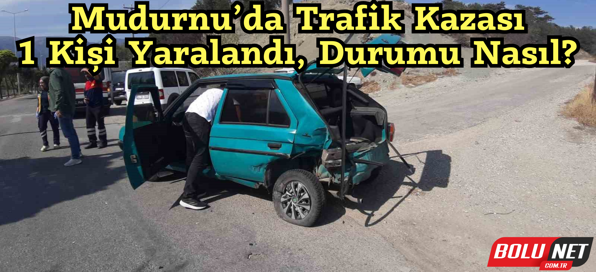 Otomobil ile pikap çarpıştı: 1 yaralı...BoluNet