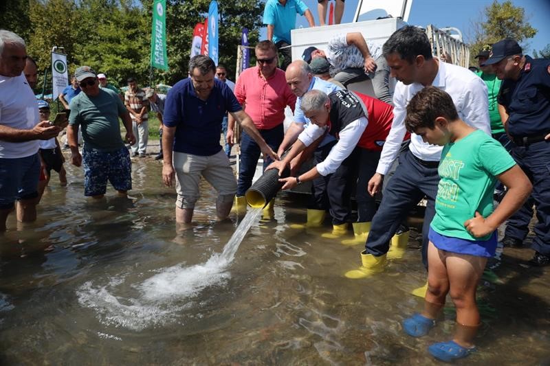 5 milyon üretimi hedeflenen balıkların ilk satışı Kocaeli’ne yapıldı 