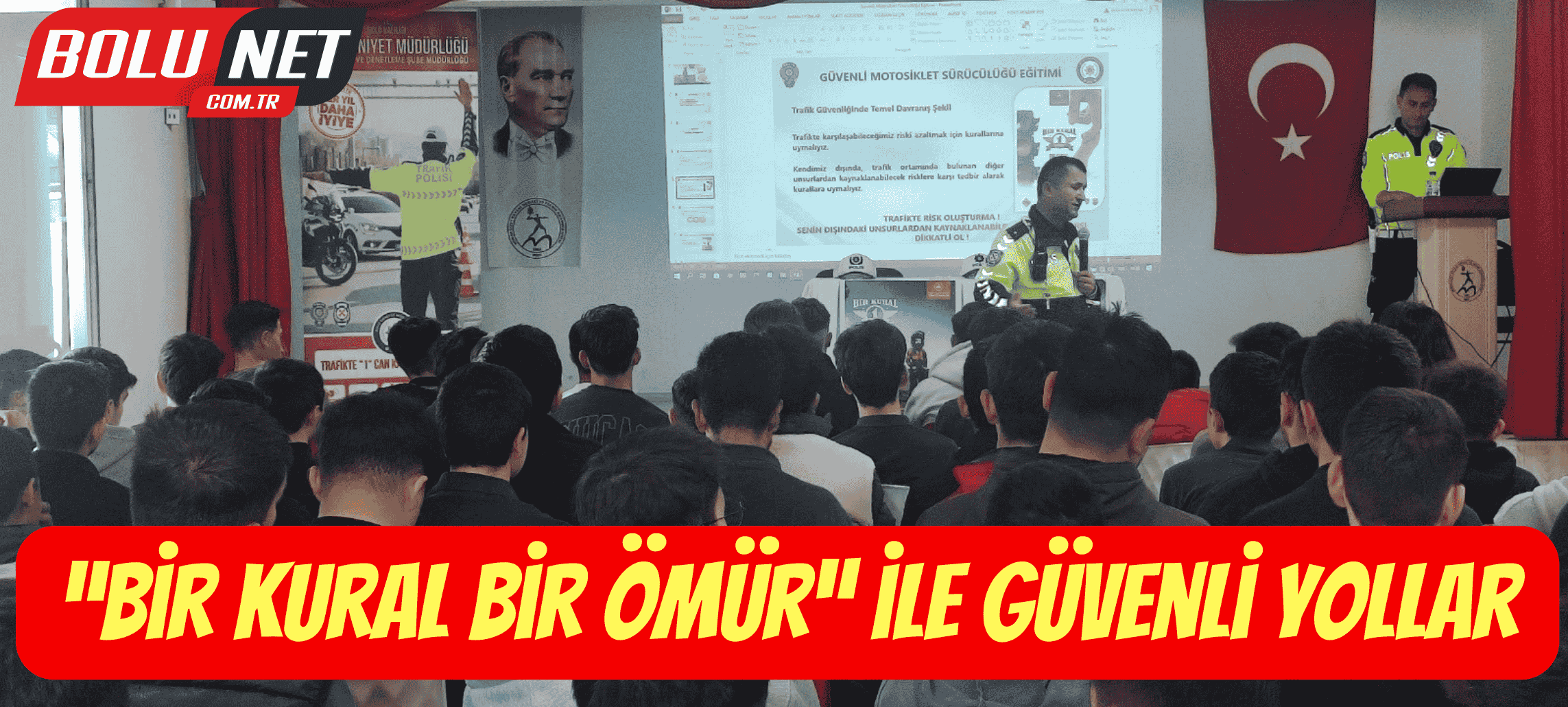 Bolu Emniyet’ten Motosiklet Sürücülerine Uyarı… BoluNet  