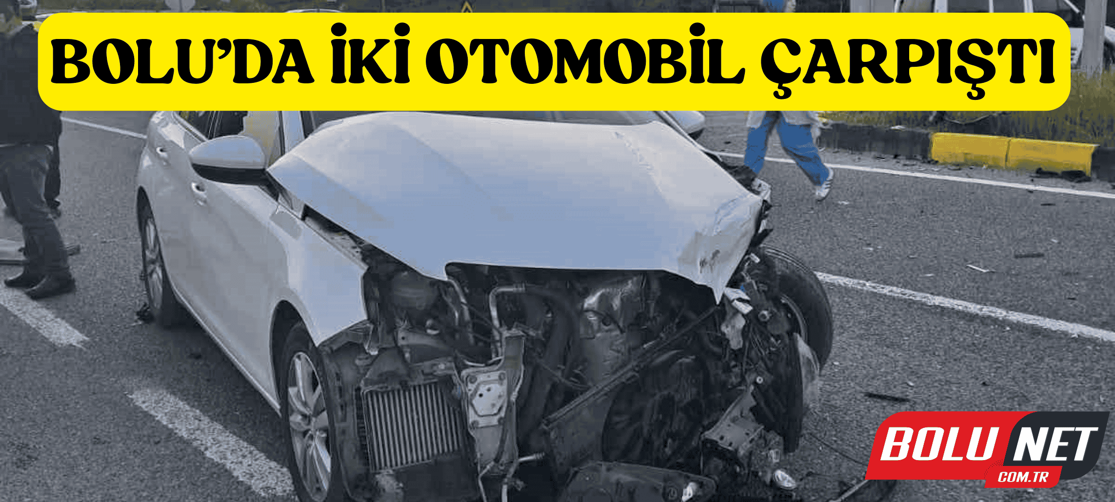Bolu’da iki otomobil çarpıştı: 2 yaralı ...BoluNet