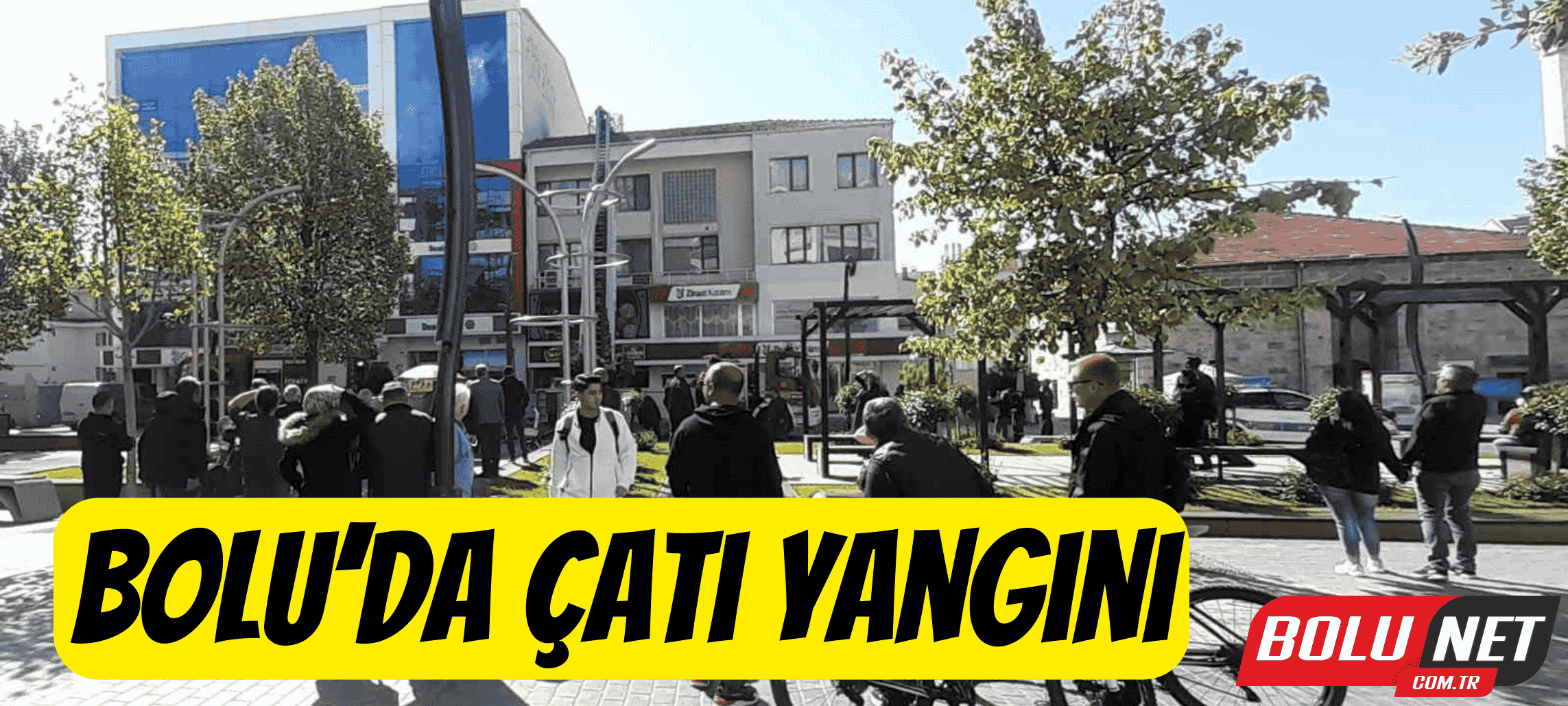 Bolu’da çatı yangını ...BoluNet