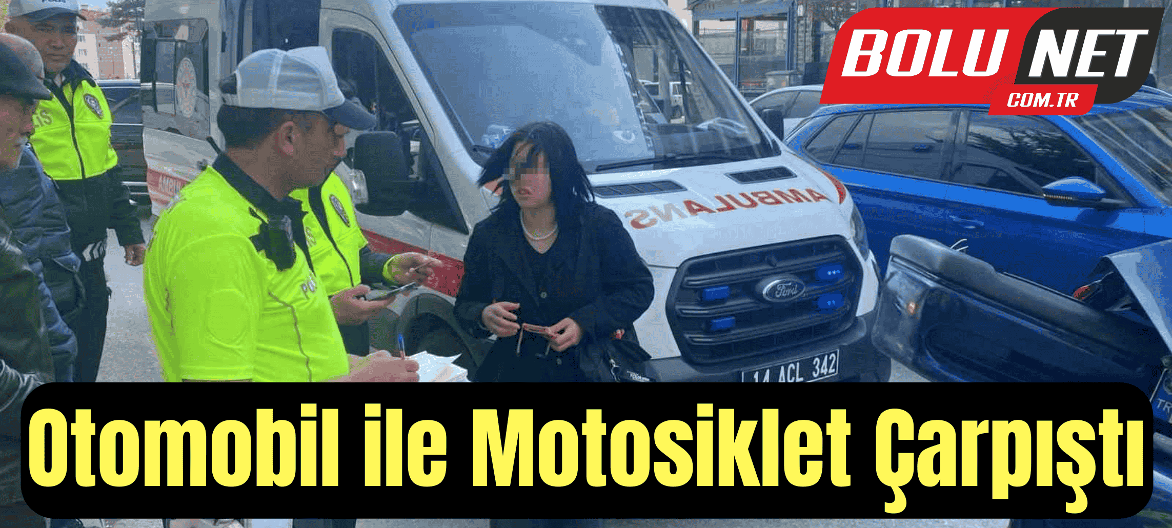 Otomobil ile motosiklet çarpıştı: 2 çocuk yaralandı...BoluNet