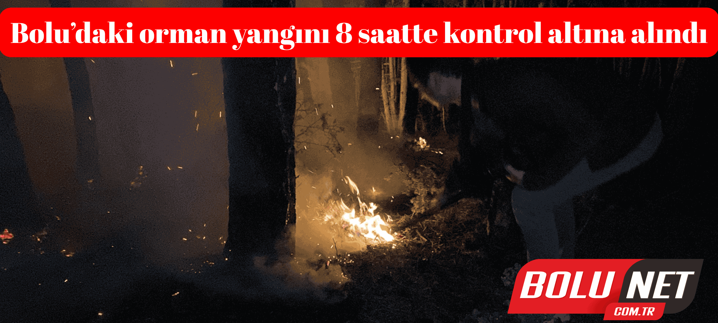 Bolu’daki orman yangını 8 saatte kontrol altına alındı ...BoluNet