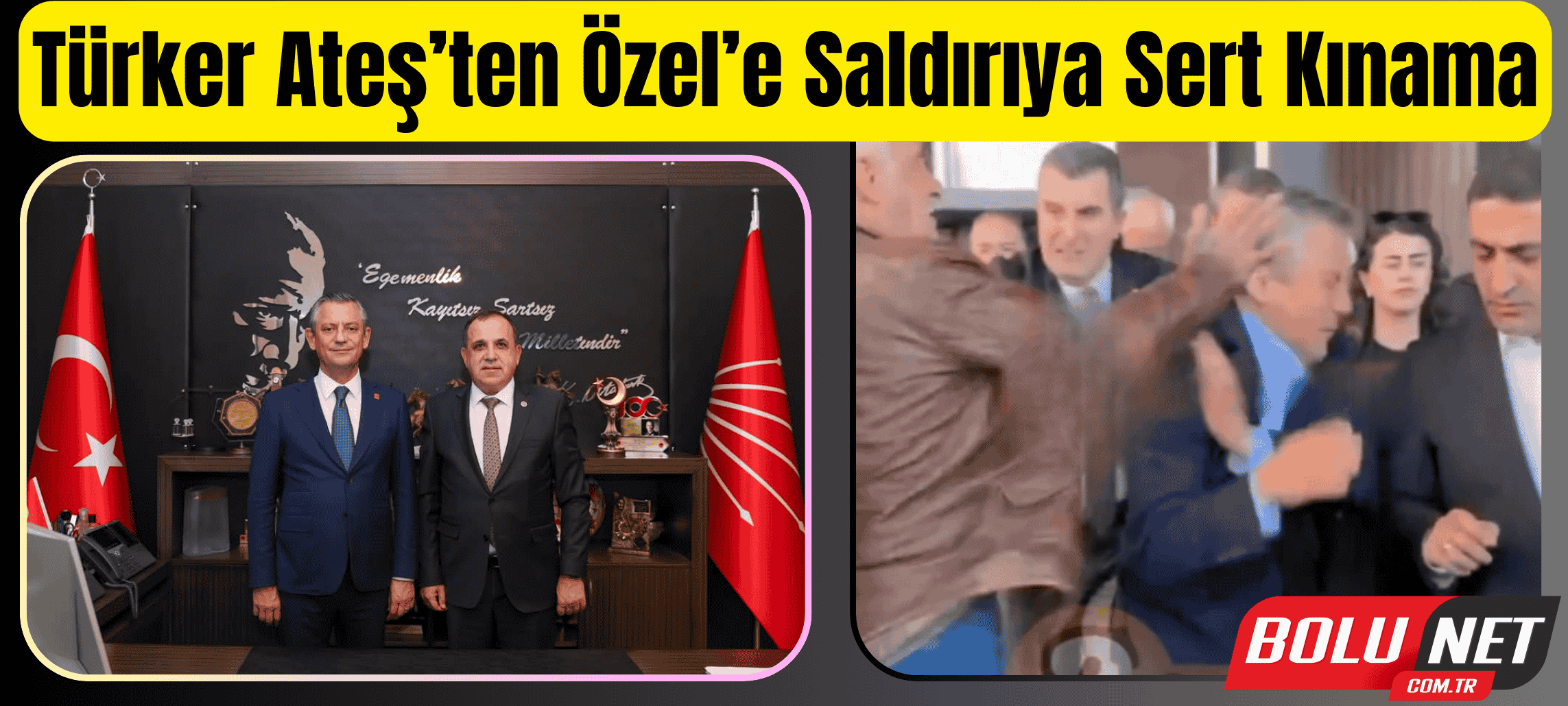 CHP Bolu’dan Özgür Özel’e Destek Mesajı…BoluNet  
