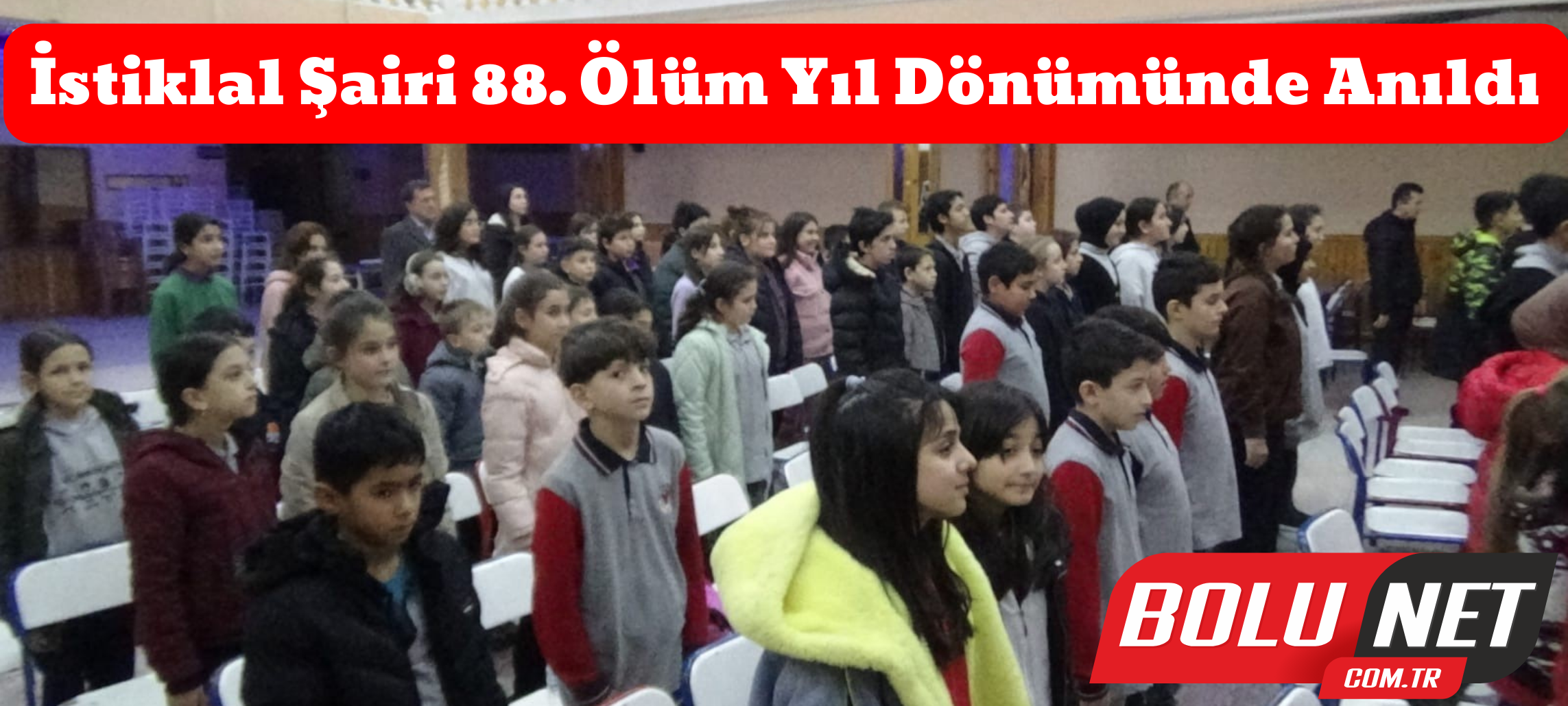 İstiklal şairi 88. ölüm yıl dönümünde anıldı ...BoluNet