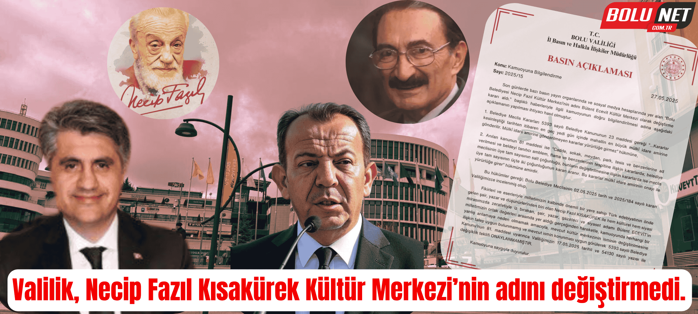 Bolu’da İsim Değişikliği Reddedildi…BoluNet