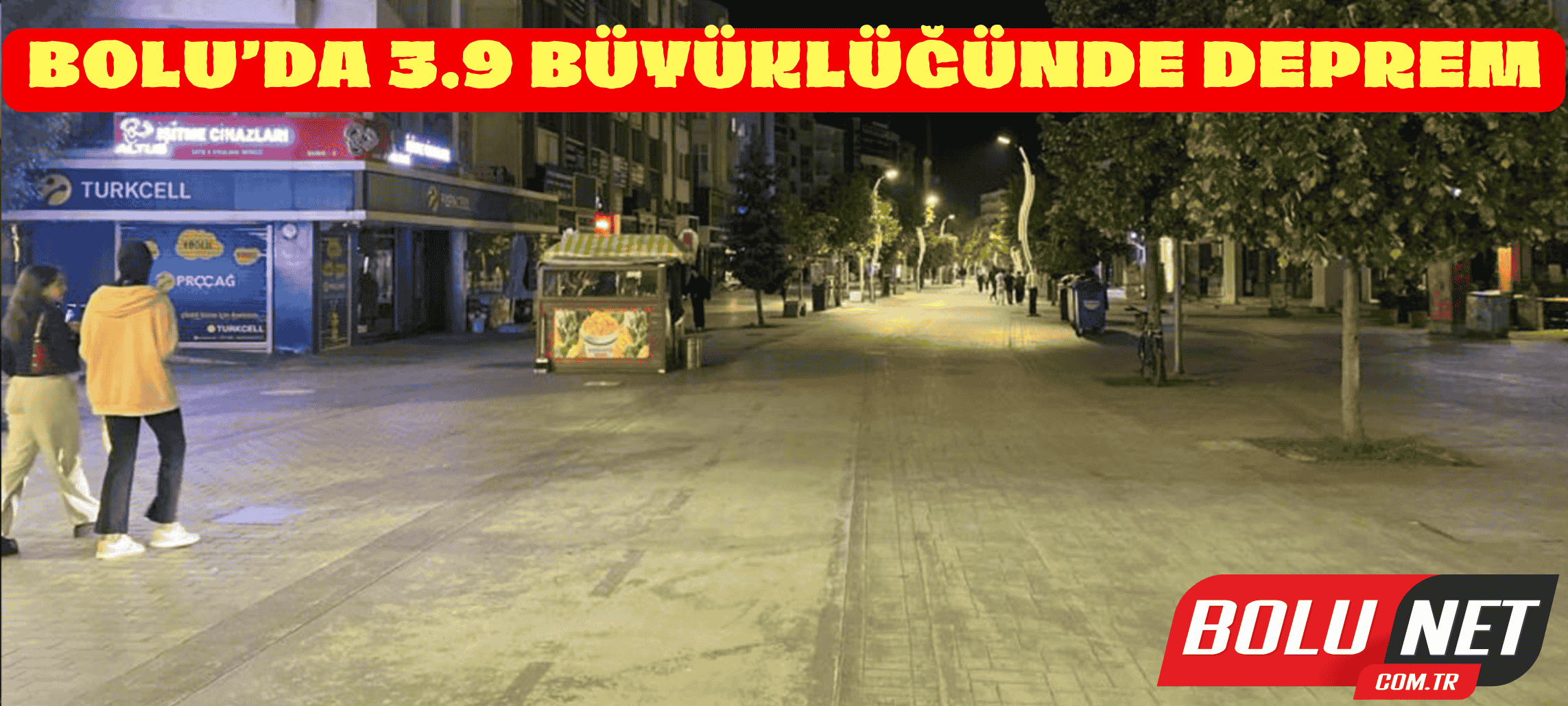 Bolu’da 3.9 büyüklüğünde deprem ...BoluNet