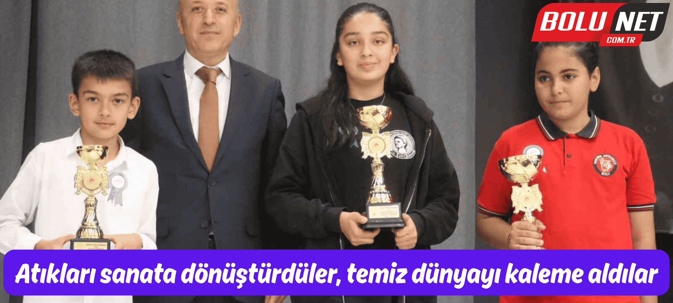 Atıkları sanata dönüştürdüler, temiz dünyayı kaleme aldılar ...BoluNet