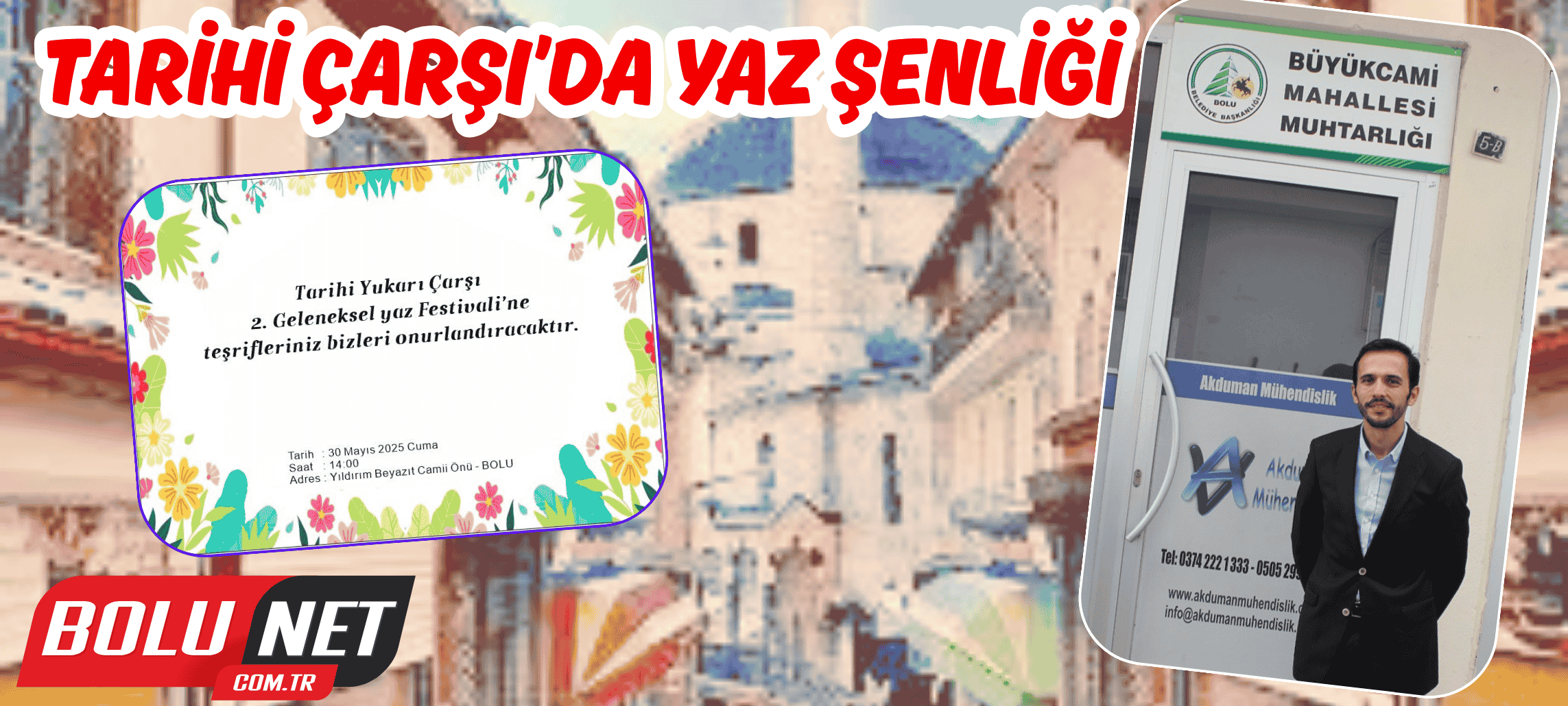 Yukarı Çarşı Yaz Festivali Başlıyor… BoluNet 