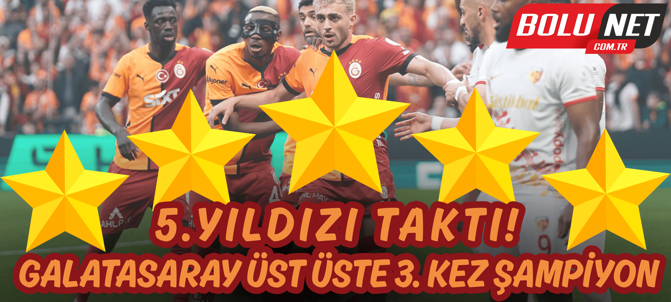 5.yıldızı taktı! Galatasaray üst üste 3. kez şampiyon İhlas Haber Ajansı