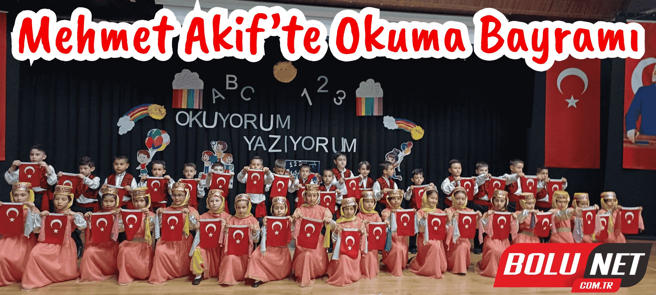 Miniklerden Okuma Bayramı Coşkusu…BoluNet  