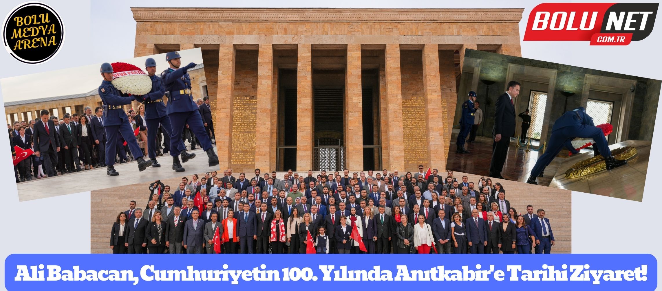 Ali Babacan, Cumhuriyetin 100. Yılında Anıtkabir'e Tarihi Ziyaret!...BoluNet