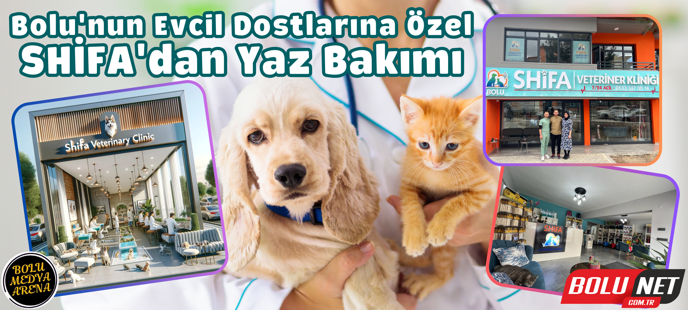 Sağlık Mahallesi'nin Yeni Trendi: Evcil Hayvanlar İçin SHİFA Kliniği...BoluNet